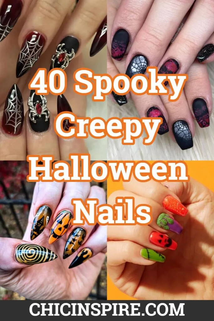 40 Spooky Creepy Halloween Nails