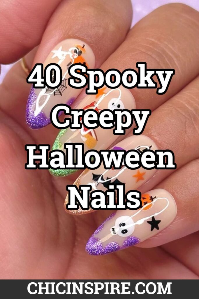 40 Spooky Creepy Halloween Nails