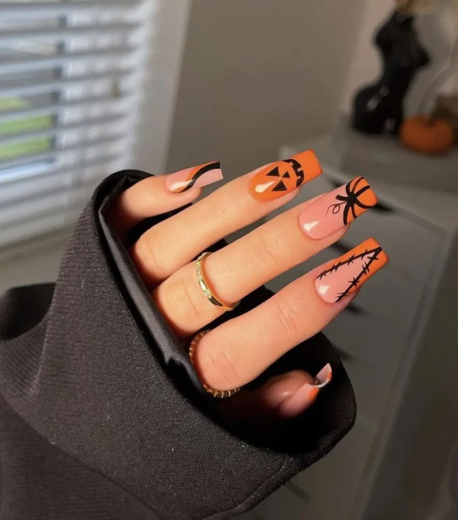 40 Spooky Creepy Halloween Nails Acrylic Design Manicure 21 40 Spooky Creepy Halloween Nails Acrylic Design Manicure