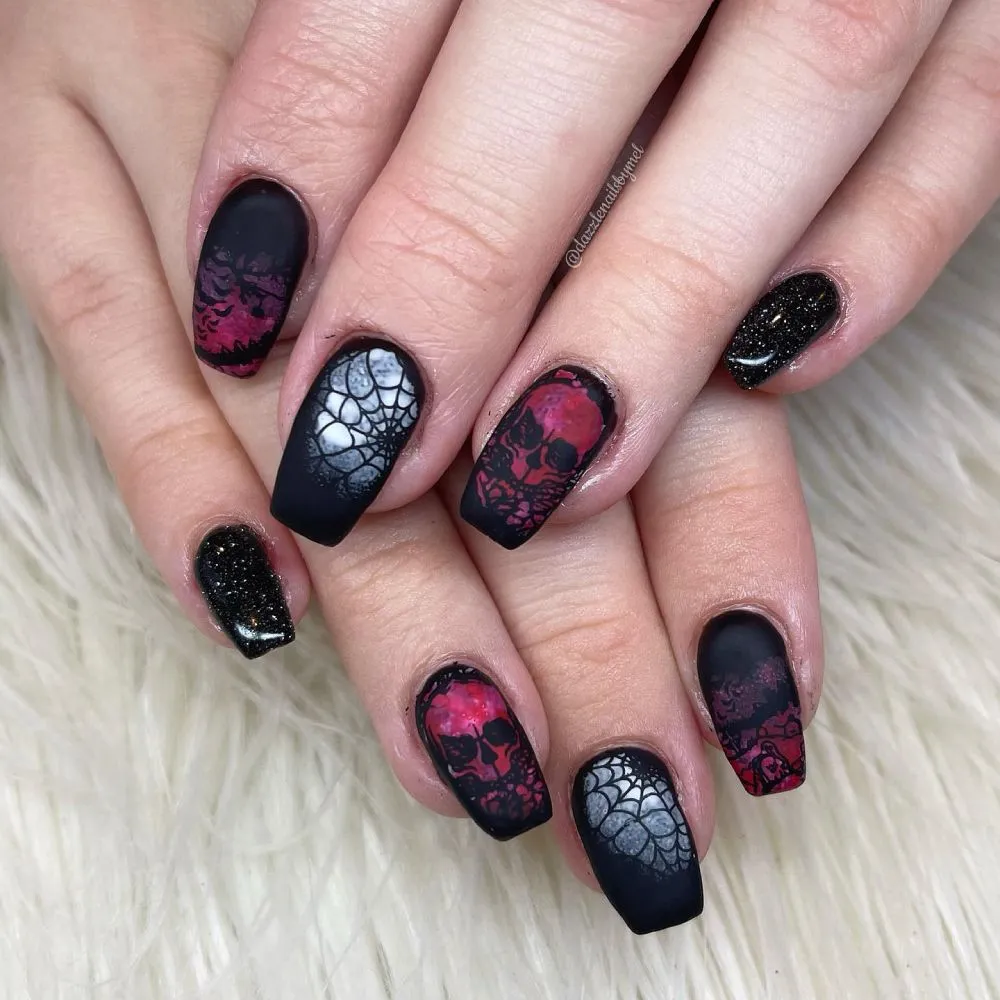 40 Spooky Creepy Halloween Nails Acrylic Design Manicure 29 40 Spooky Creepy Halloween Nails Acrylic Design Manicure