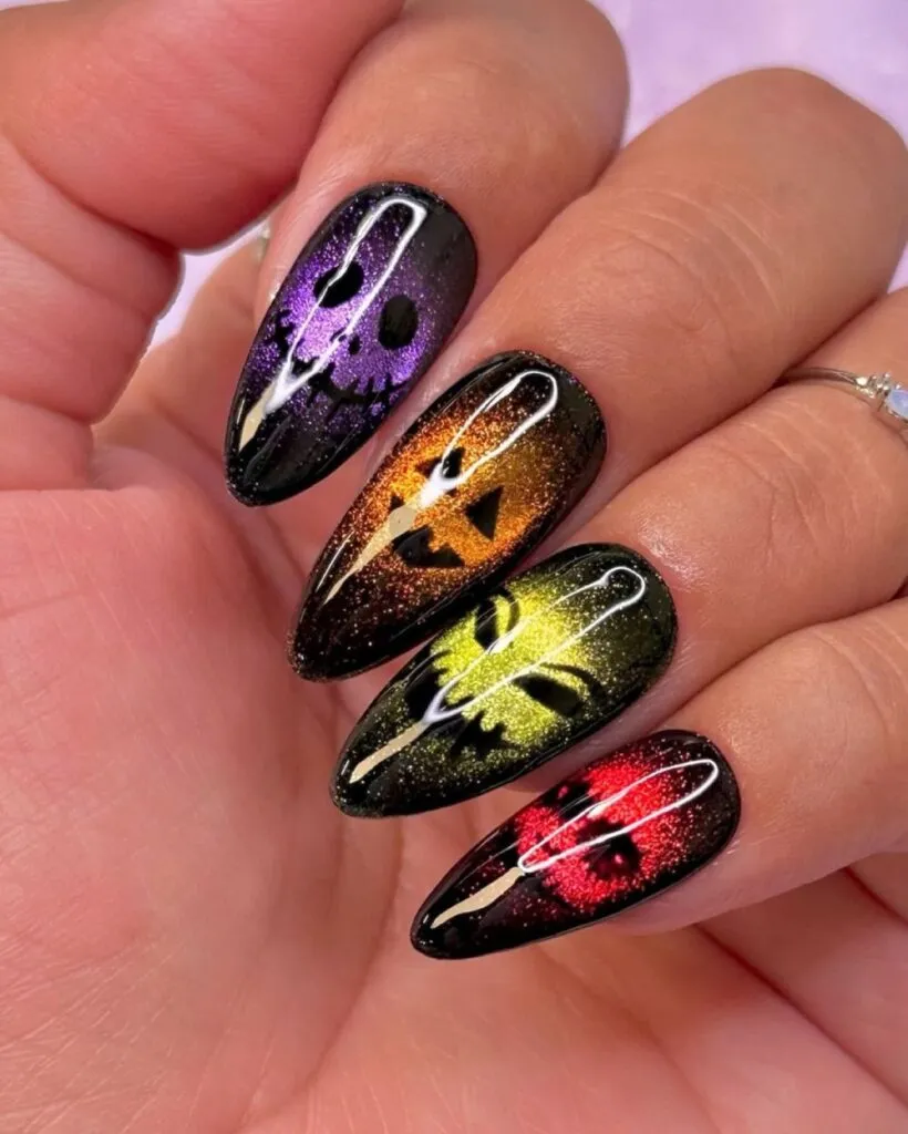 40 Spooky Creepy Halloween Nails Acrylic Design Manicure 6 40 Spooky Creepy Halloween Nails Acrylic Design Manicure