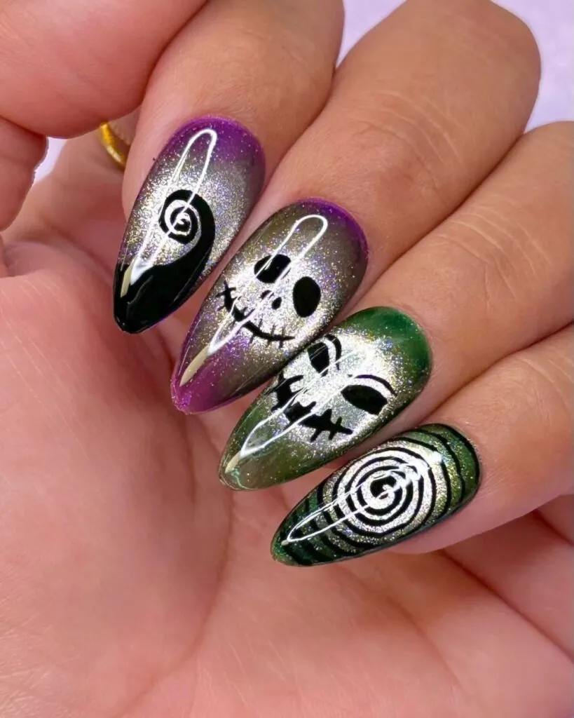 40 Spooky Creepy Halloween Nails Acrylic Design Manicure 7 40 Spooky Creepy Halloween Nails Acrylic Design Manicure