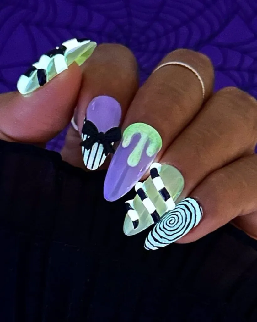 40 Spooky Creepy Halloween Nails Acrylic Design Manicure 9 40 Spooky Creepy Halloween Nails Acrylic Design Manicure