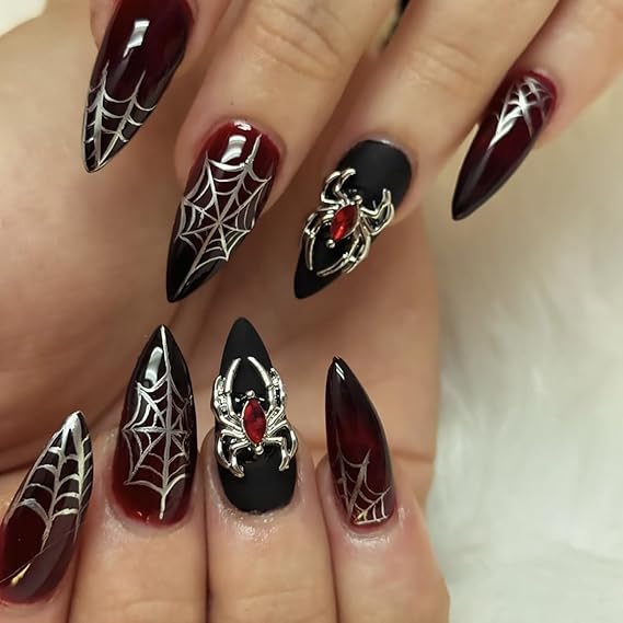 Halloween Press on Nails Medium Almond Fake Nails