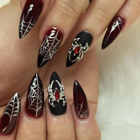 Halloween Press on Nails Medium Almond Fake Nails