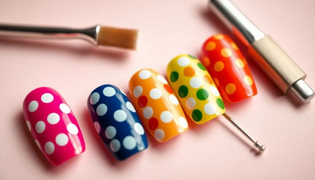 40 Best Cute Polka Dot Nail Designs to Try 32 40 Best Cute Polka Dot Nails Designs Ideas to Try out - Polka dots will never go out of style Creative design polka dots of all colors