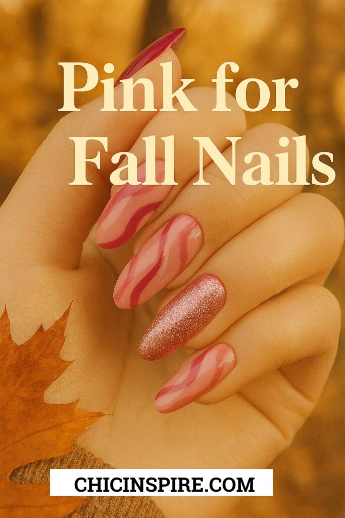 Pink for Fall Nails Stunning Fall Nail Art Designs to Try