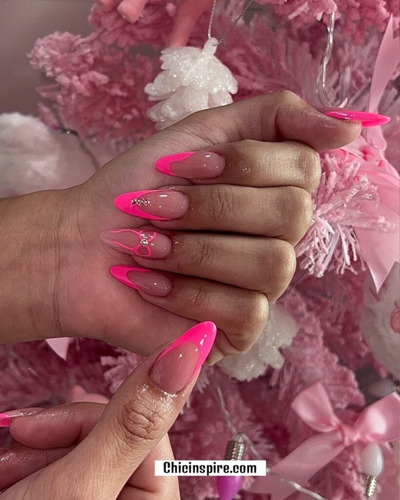 20 Neon Pink Nails Amazing for All Year 17 20 Neon Pink Nails Amazing for All Year 13. Neon Pink French Tip Nails