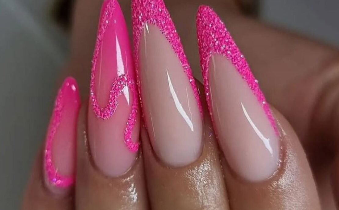 18. Neon Pink Stiletto Nails 20 Neon Pink Nails Amazing for All Year
