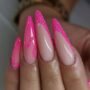 18. Neon Pink Stiletto Nails 20 Neon Pink Nails Amazing for All Year