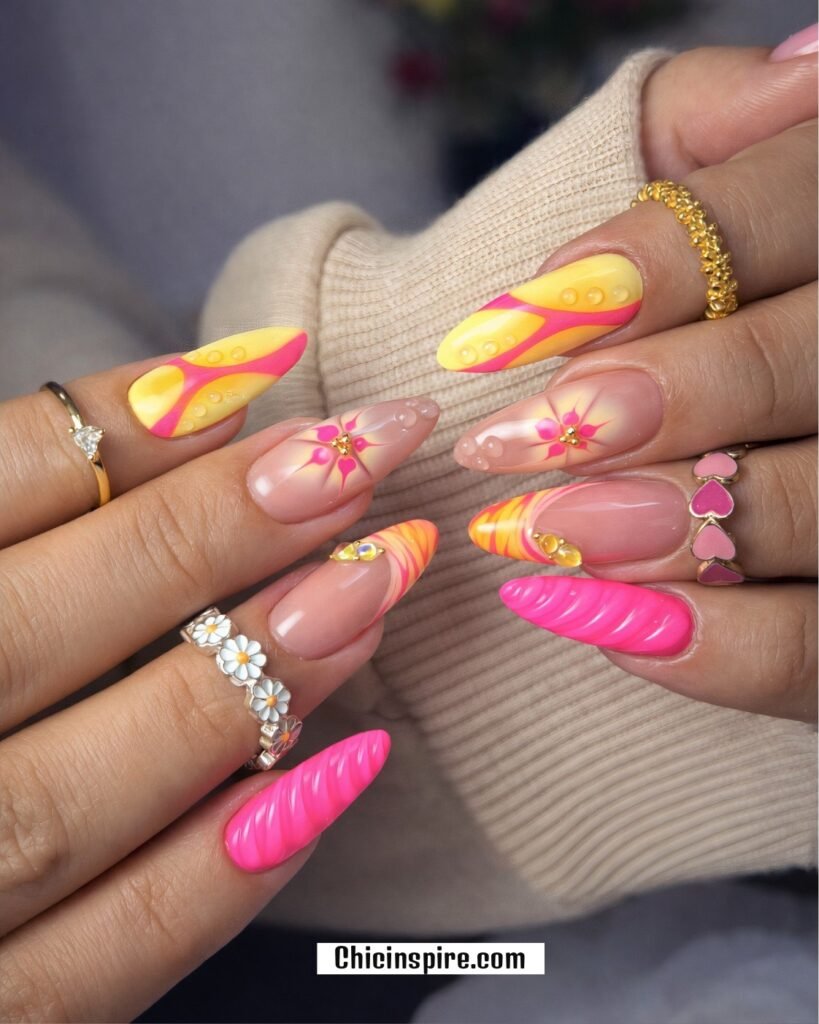 20 Neon Pink Nails Amazing for All Year 13 20 Neon Pink Nails Amazing for All Year 9. 90s Neon Pink and Yellow Nails