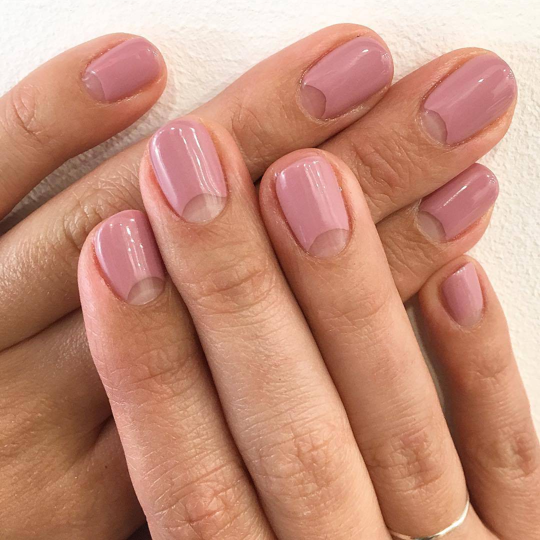 Pink Nails with Clean Cuticle