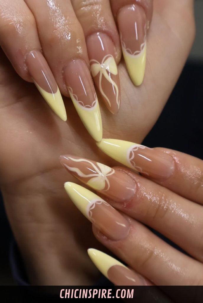Soft Butter Yellow Nails