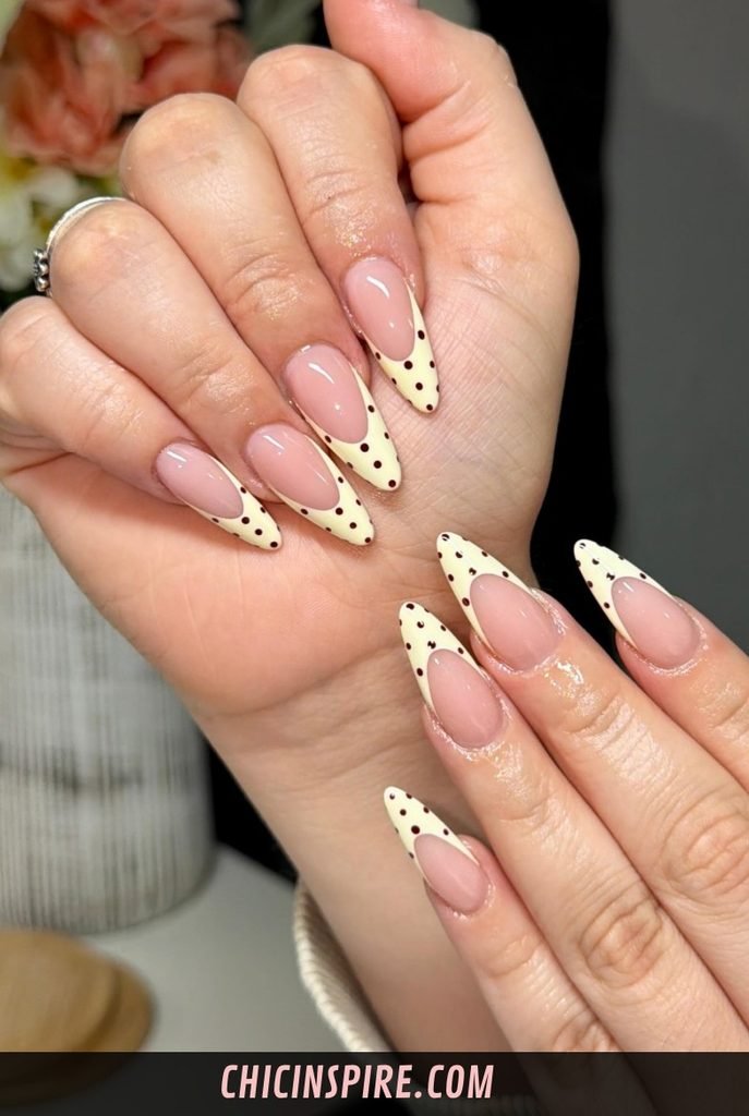 Yellow French Tip Nails