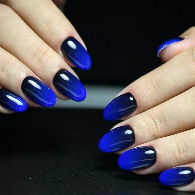 Black and Blue Ombre