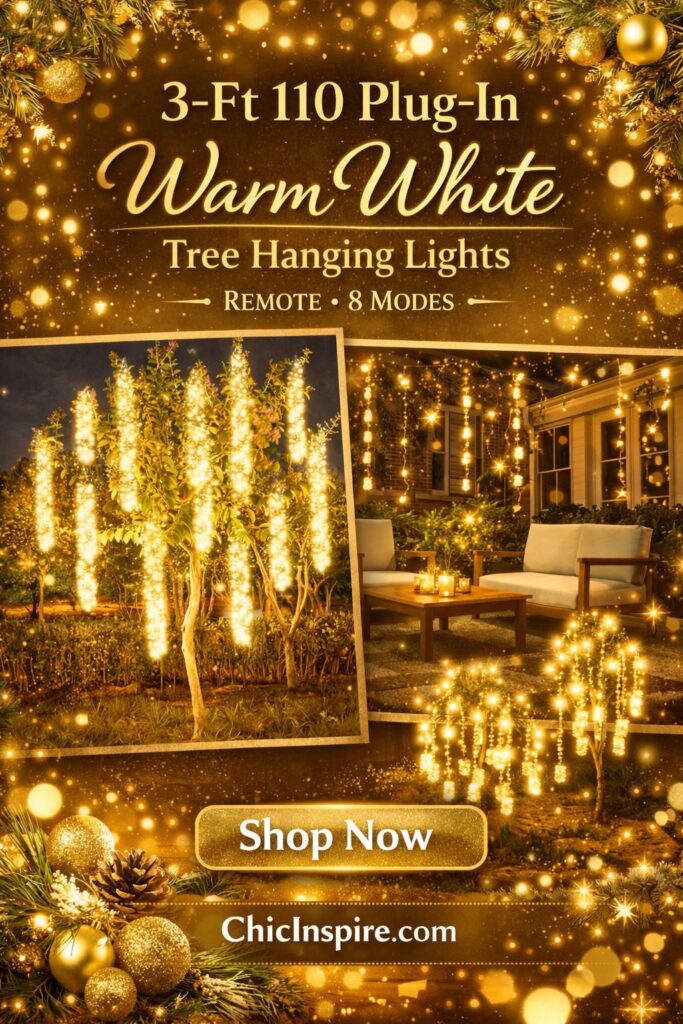 Christmas Lights Decorations Ideas to Brighten Your Home 7 Christmas Lights Decorations Ideas to Brighten Your Home 3-Ft 110 Plug in Warm White Tree Hanging Lights - Remote, 8 Modes