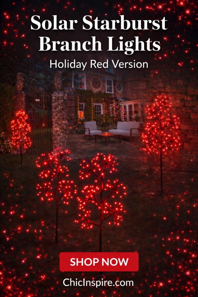 Christmas Lights Decorations Ideas to Brighten Your Home 6 Christmas Lights Decorations Ideas to Brighten Your Home Solar Starburst Branch Light Christmas Lights Decorations Ideas to Brighten Your Home