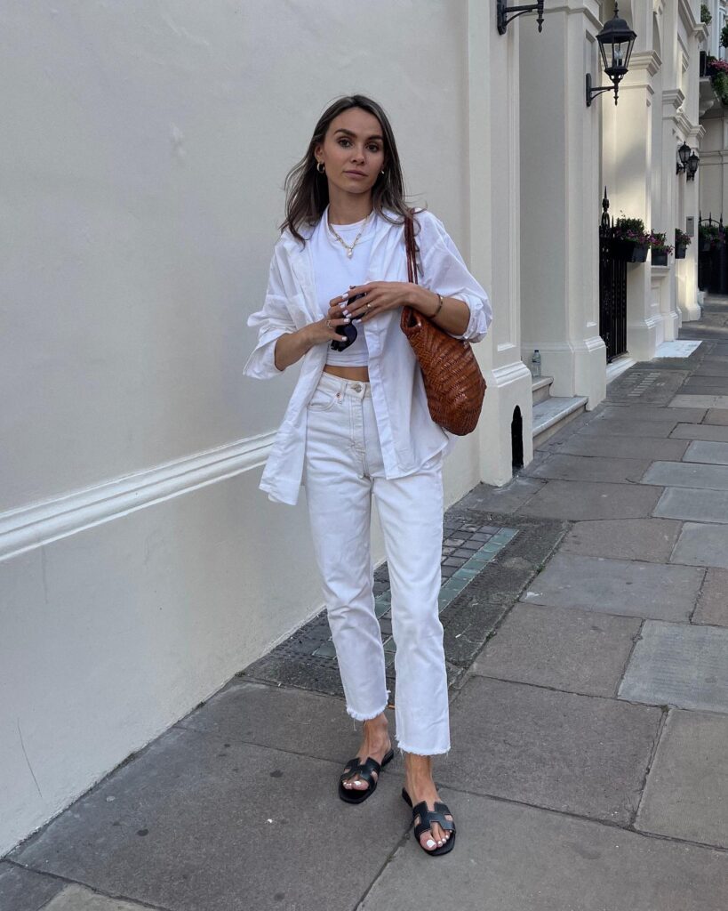 white jeans for spring