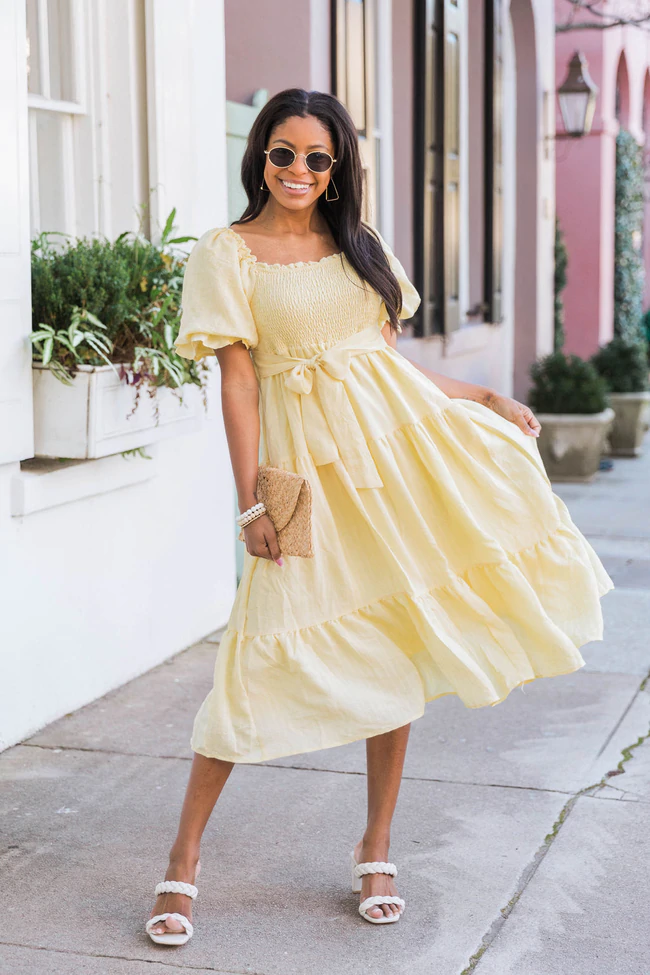 yellow dress