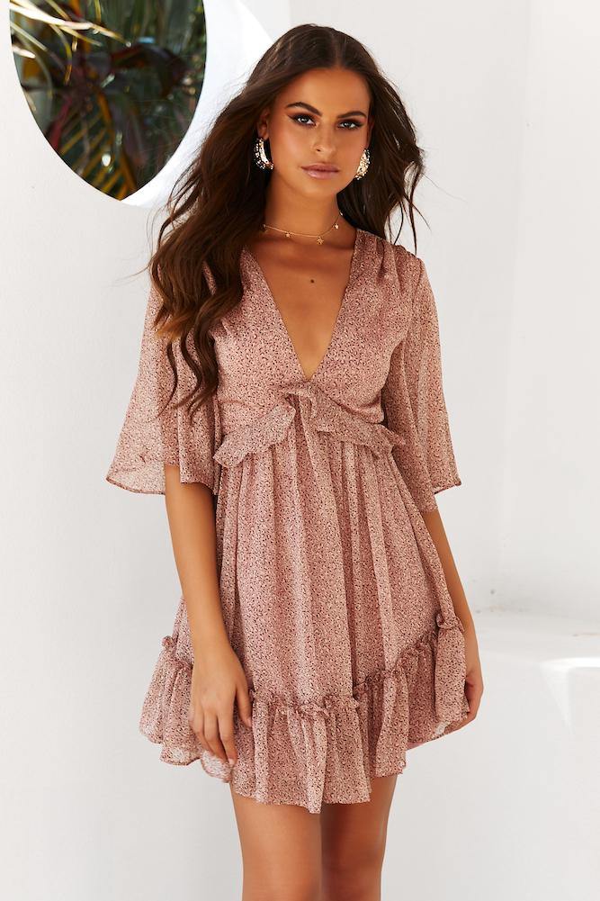 classy short flowy dress