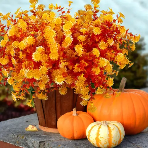 Artificial Fall Flowers for Outdoors Fake Plants