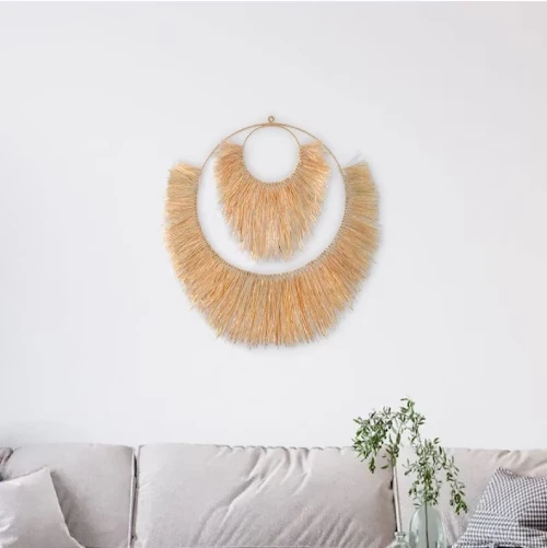 Boho Rattan Wall Decor Accent DIY Boho Room Decor on a Budget