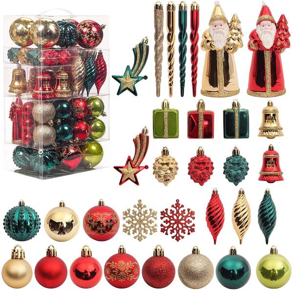 Christmas Balls Ornaments,120 Pcs Set Decoration Ideas 