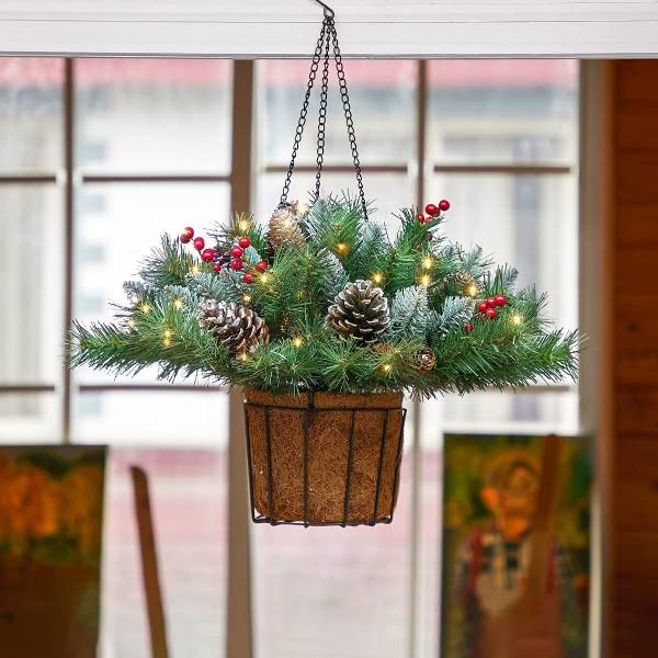 Christmas Hanging Basket