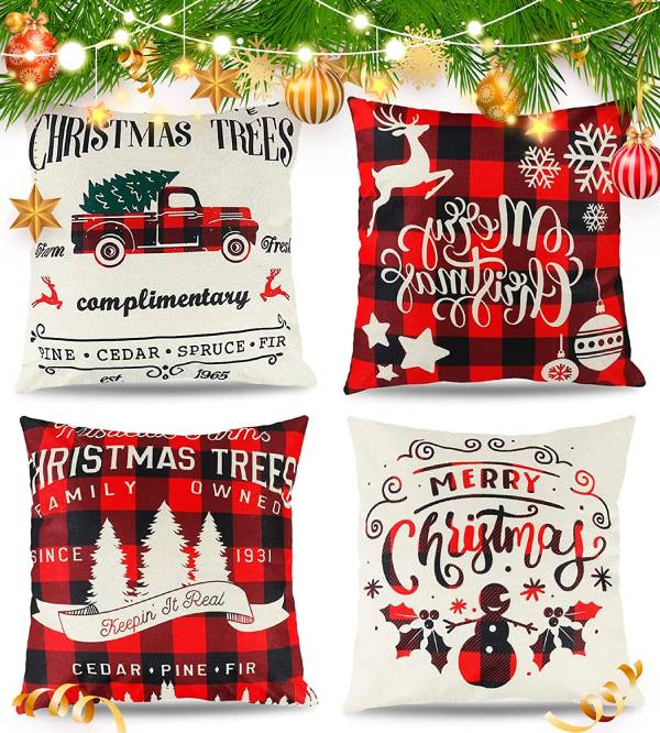 Christmas Throw Pillow Cover Decorations