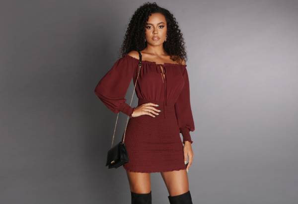 Velvet bodycon dress
