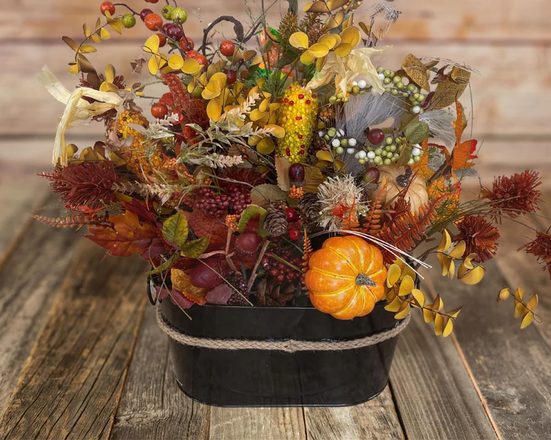 Fall Wedding Dining Thanksgiving Boho Table Centerpiece