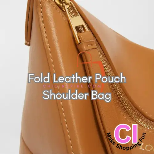 Fold Leather Pouch Shoulder Bag