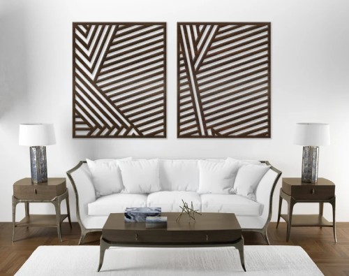 Geometric wood wall art boho wall decor Ideas