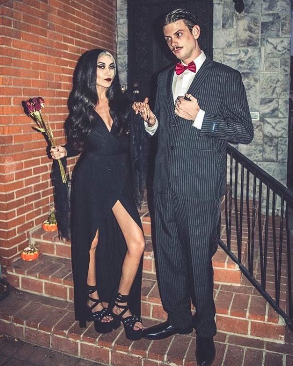 Gomez and Morticia Addams Halloween costume