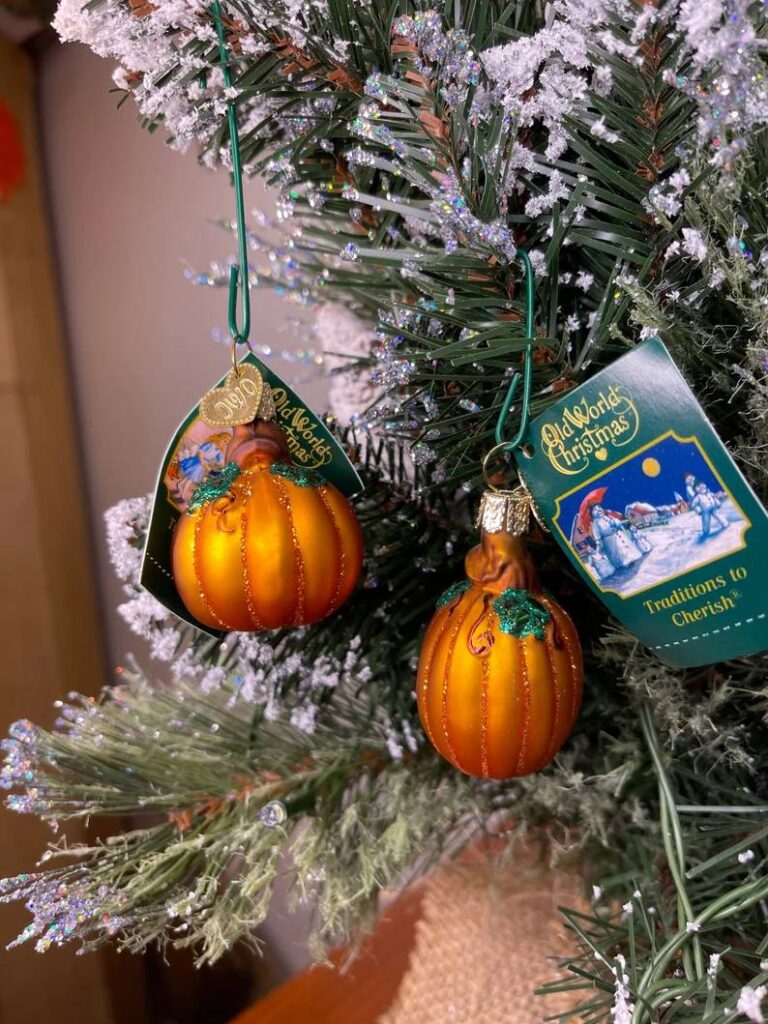 Halloween Mini Pumpkin Ornaments