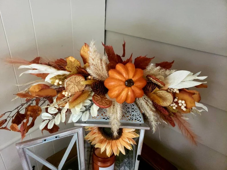 Harvest Tabletop Swag for Fall Thanksgiving Decor