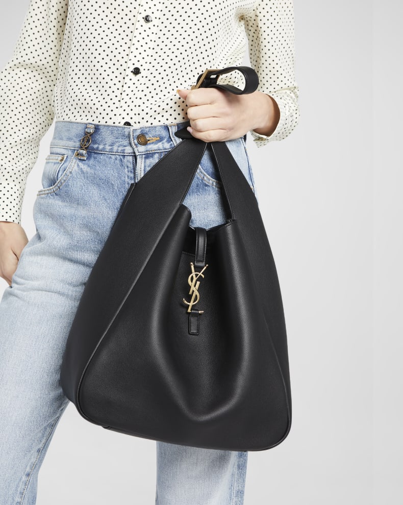 Large YSL Shoulder Hobo Bag