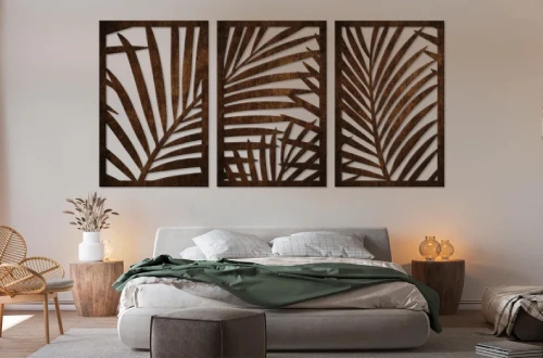 Large wooden wall art DIY Boho Room Decor on a Budget