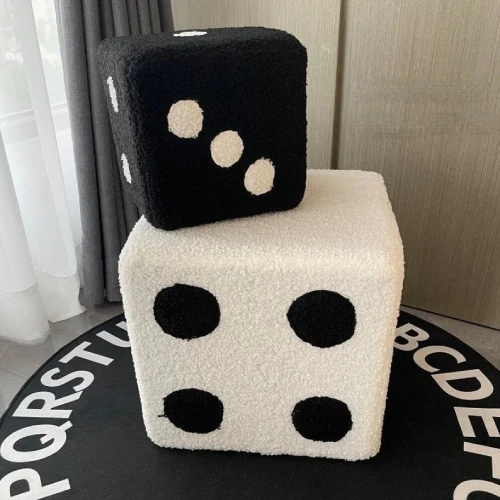 Tufted Dice Stool Room Decorations DIY Boho Room Decor on a Budget