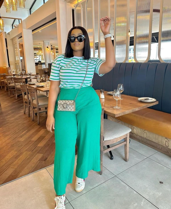 green brunch outfit