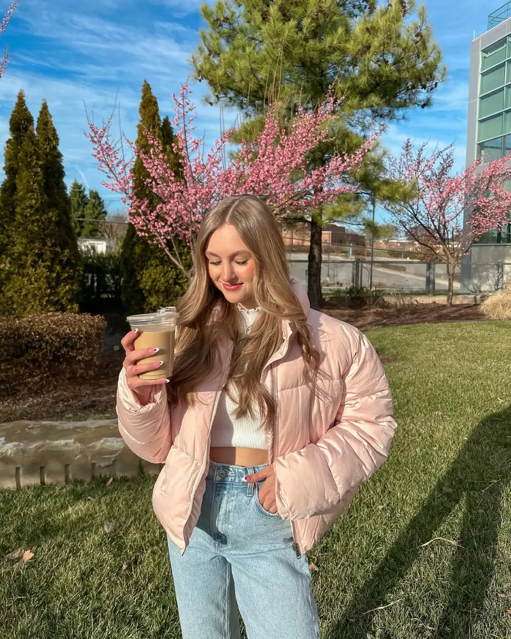 Pink Oversized Puffy jacket for Winter