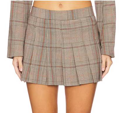 tara mini pleated skirt