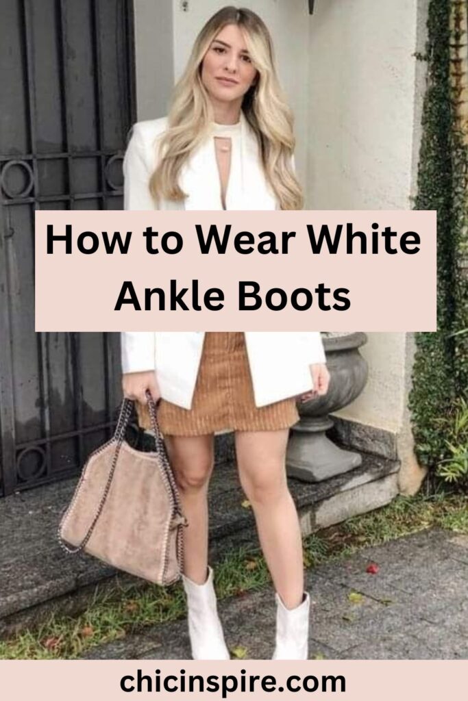 How to Wear White Ankle Boots