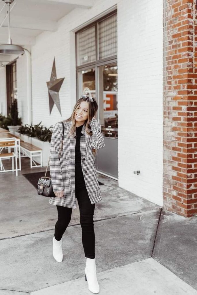 Classic Houndstooth Meets Modern Street Style