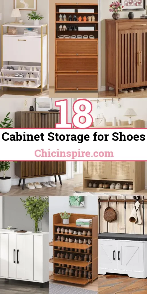 18 Cabinet Storage for Shoes