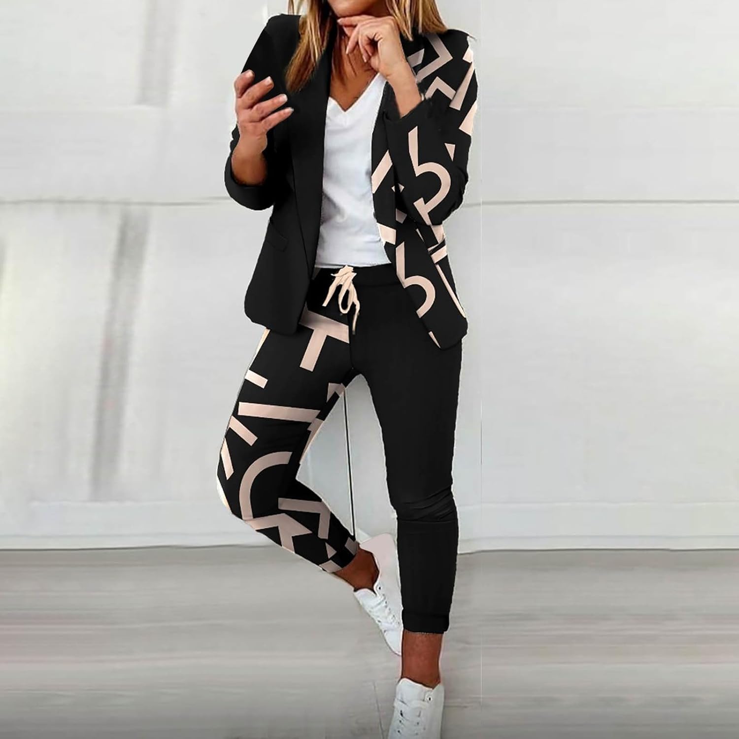 Casual Spring Work Outfits Blazer Sets