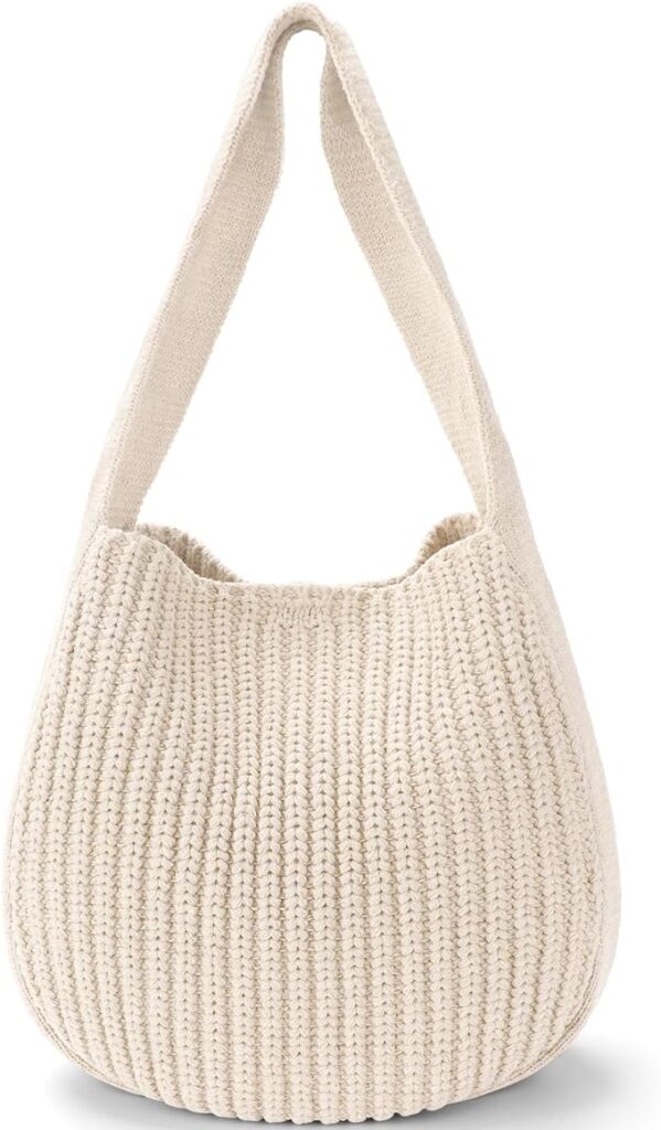 Crochet Bags for Women - Summer Beach Tote, Aesthetic Hippie Knit Bag