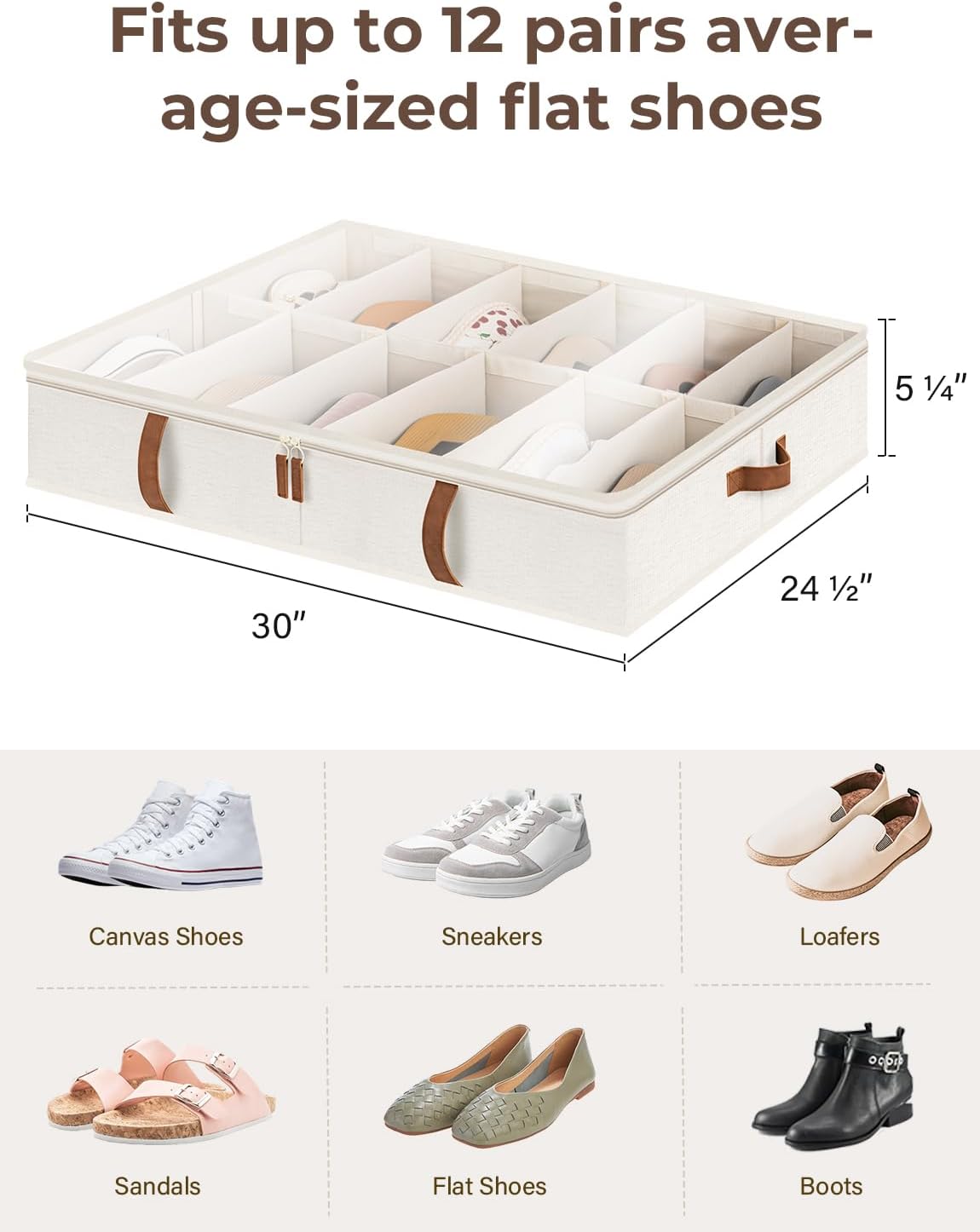 Works Under Bed Shoe Storage Organizer