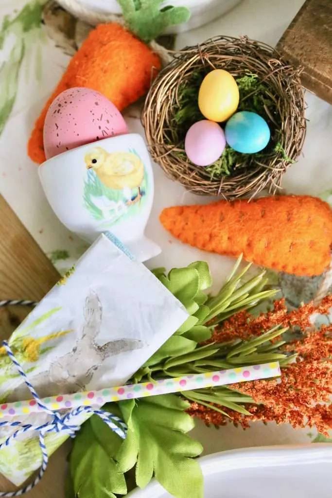 Cute & Simple Spring Eggs and Brides nest for Easter