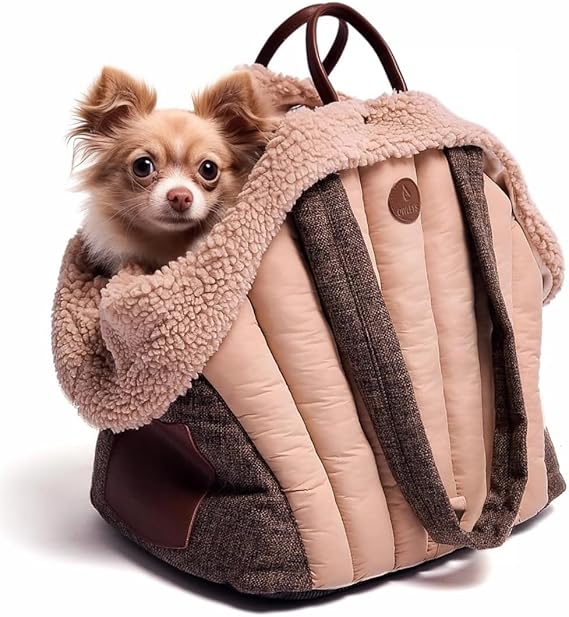 Cozy, Stylish - Dog Carrier Bag for Small Dogs